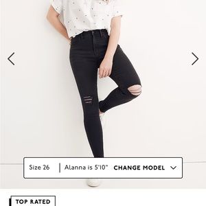 Madewell high rise skinny jeans